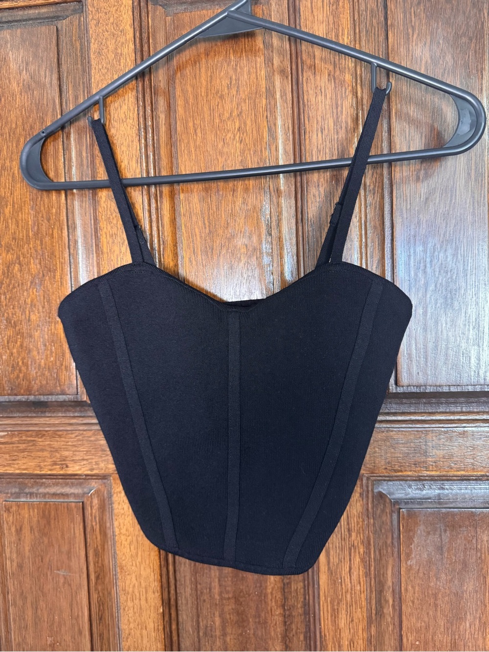 Babaton Black Structured Bustier Camisole